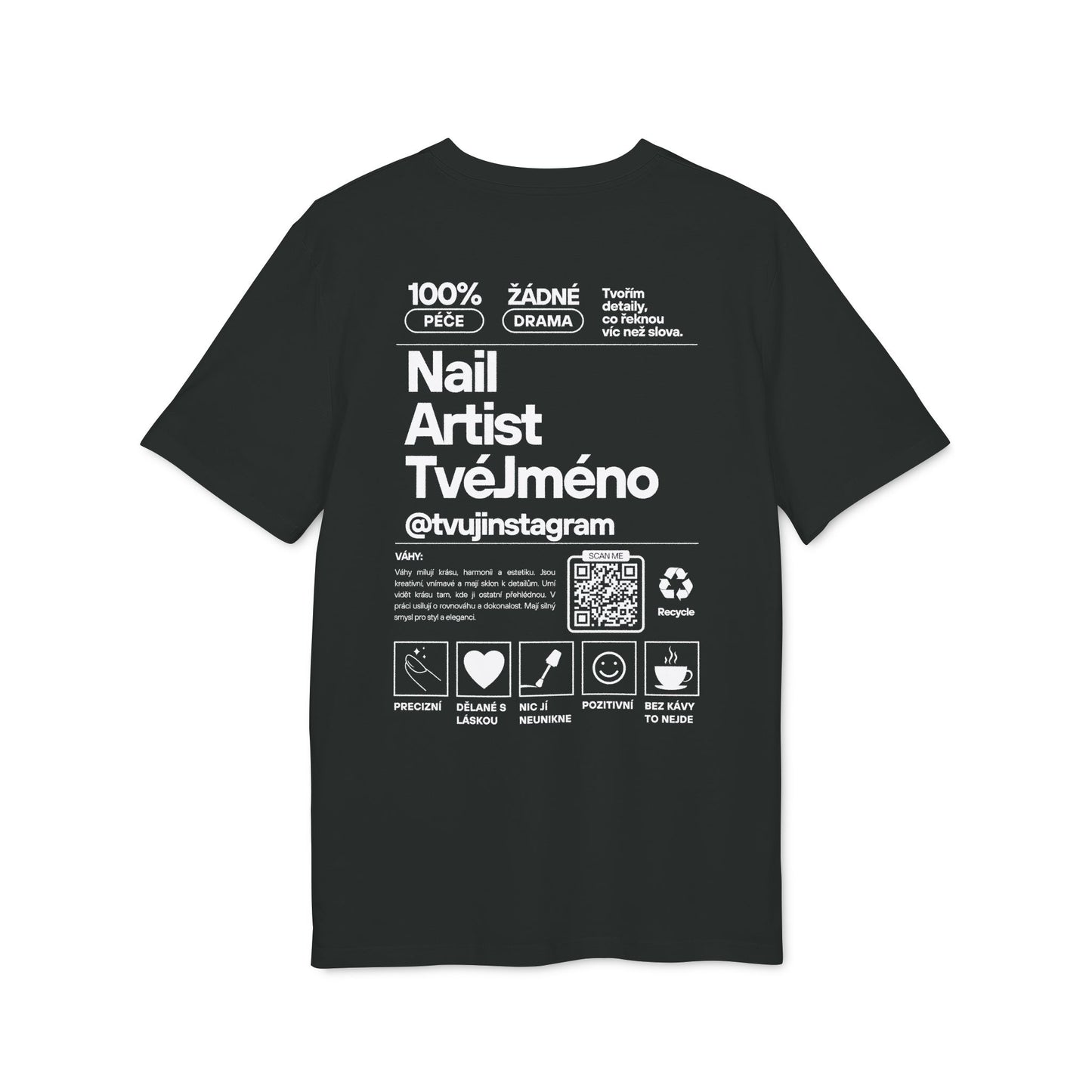 Personalizované tričko pro nehtařky