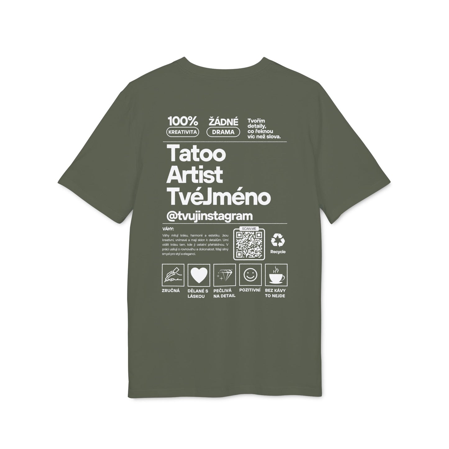 Personalizované tričko pro tatérky