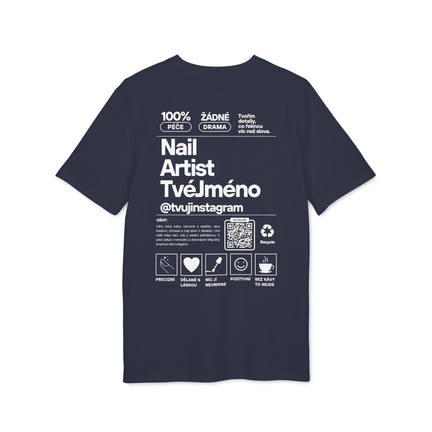 Personalizované tričko pro nehtařky